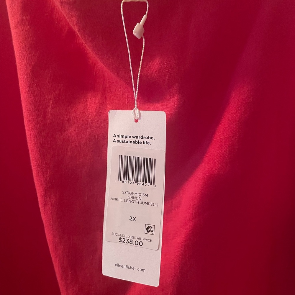 Eileen Fisher linen jumpsuit - Picture 7 of 8